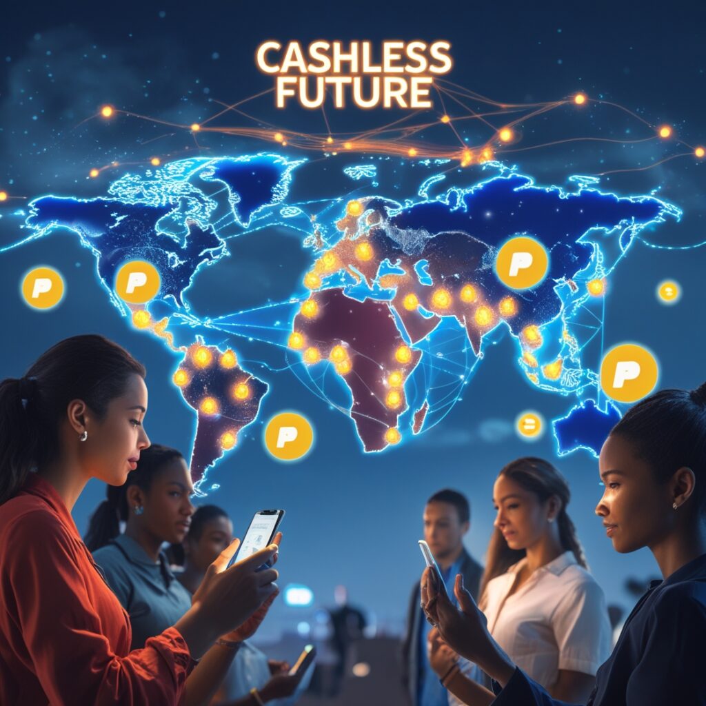 Digitalwallets Banking Fintech Cashless E-Payments