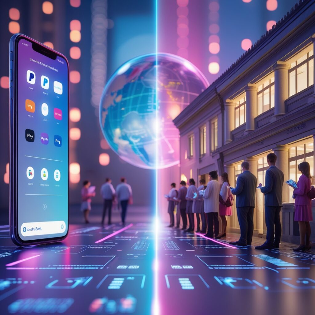 Digitalwallets Banking Fintech Cashless E-Payments