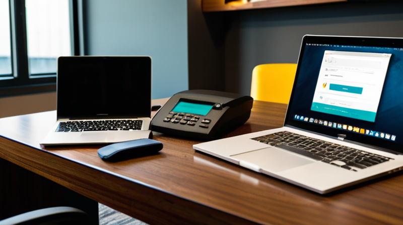 A physical hardware wallet and security key on a desk representing digital asset security.