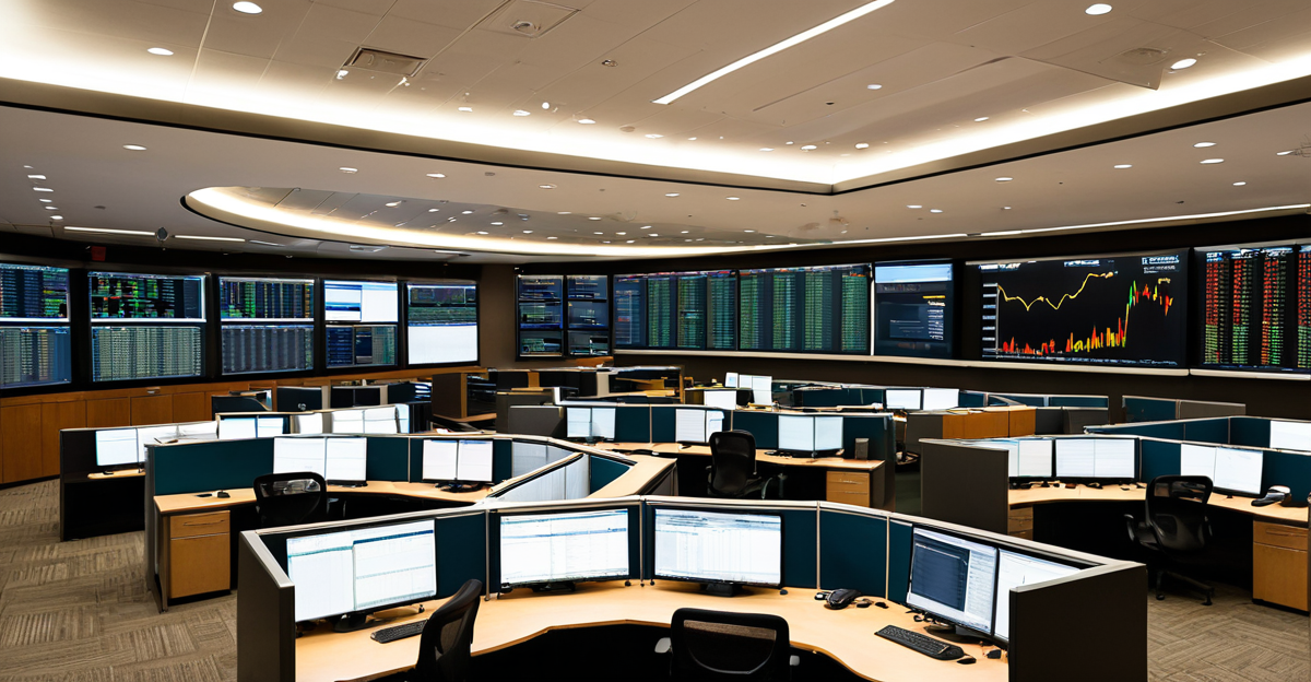 Financial analyst workspace with spreadsheet models and valuation diagrams