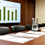 Corporate boardroom prepared for an investment banking advisory presentation