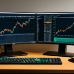 Developer workspace displaying cryptographic code and network node status on dual monitors.
