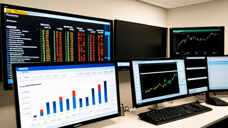 Institutional trading terminal displaying portfolio diversification and risk metrics across asset classes in 2026