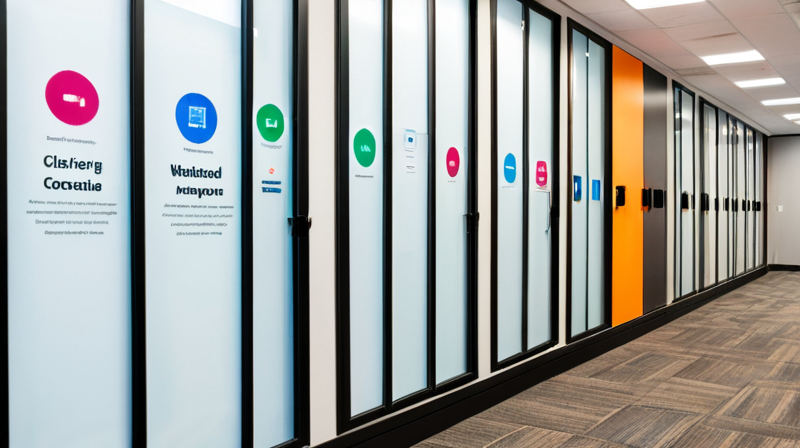 Interactive corporate presentation display showing an agentic AI system analyzing a user journey from video