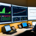Cybersecurity operations center dashboard monitoring digital watermarking and anomaly detection.