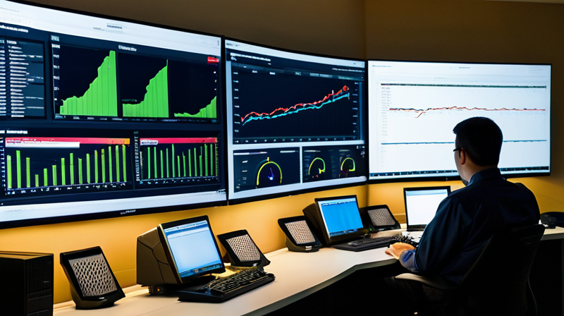 Cybersecurity operations center dashboard monitoring digital watermarking and anomaly detection.