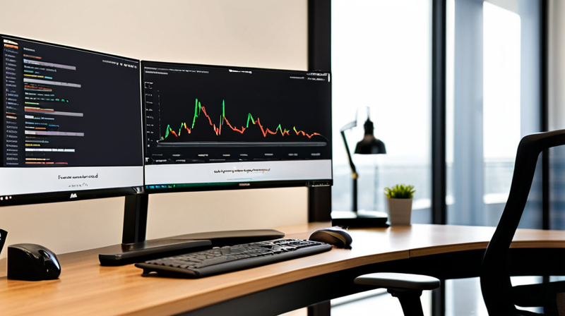 A clean workspace showing a customer service analytics dashboard with real-time sentiment trends.