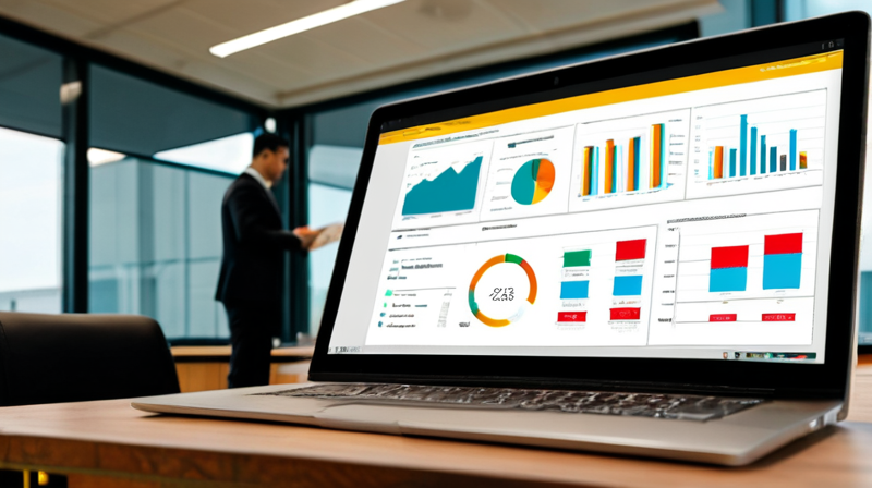 Financial analyst reviewing secure blockchain protocols on a laptop screen