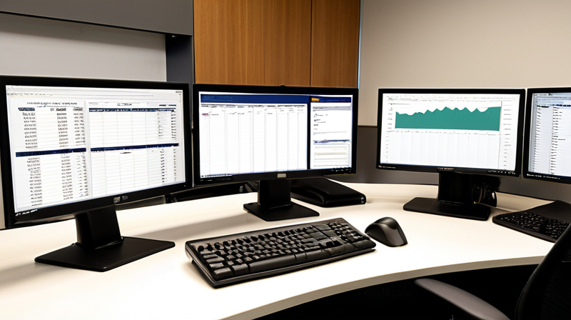 A financial analyst's dual-monitor workspace displaying complex private equity fund structures and cash flow waterfall diagrams.