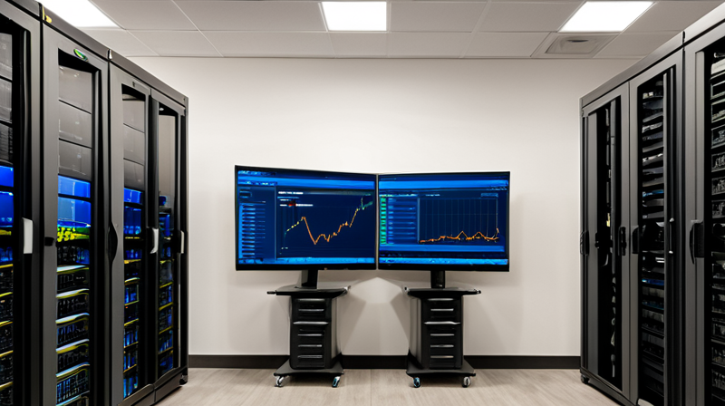 Secure server room with blockchain technology infrastructure