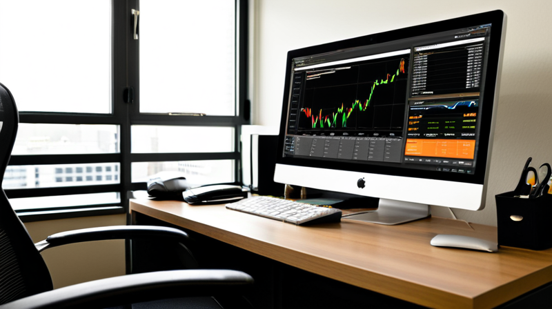 Dual monitors displaying complex financial models and spreadsheet data on an investment analyst's desk.