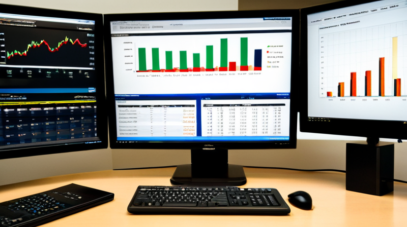 A risk management dashboard displaying asset correlation matrices and cash flow projections.