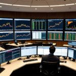 Modern institutional trading desk displaying global financial market charts and predictive data analytics for 2026 investment trends.