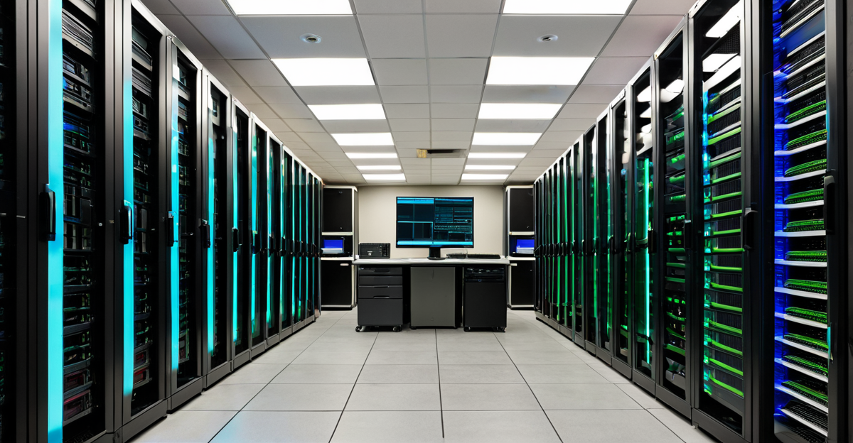 High-density GPU server racks in a modern data center representing the infrastructure of the generative AI boom.