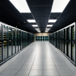 High-tech server room with mining rigs and hardware wallets illustrating the infrastructure of digital assets in 2026.