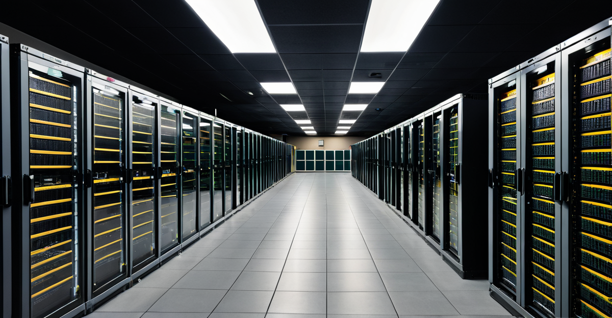 High-tech server room with mining rigs and hardware wallets illustrating the infrastructure of digital assets in 2026.
