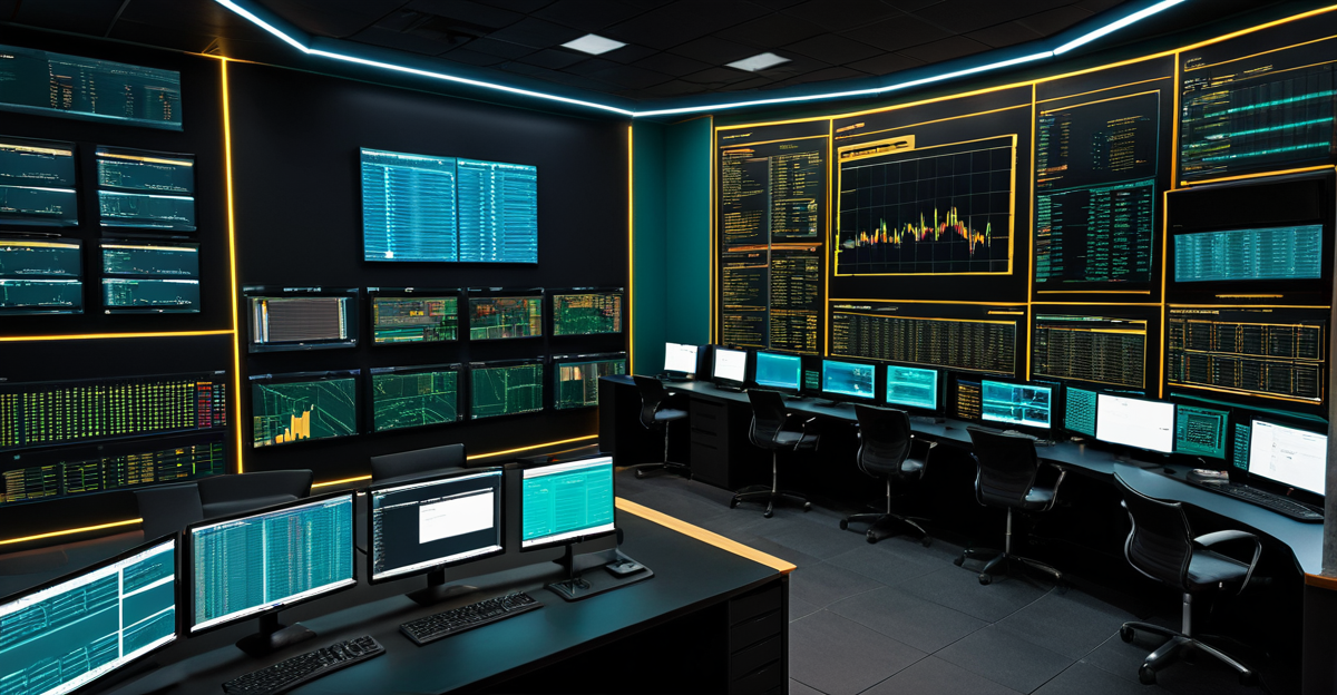 Secure server room representing decentralized network infrastructure and cryptography systems.