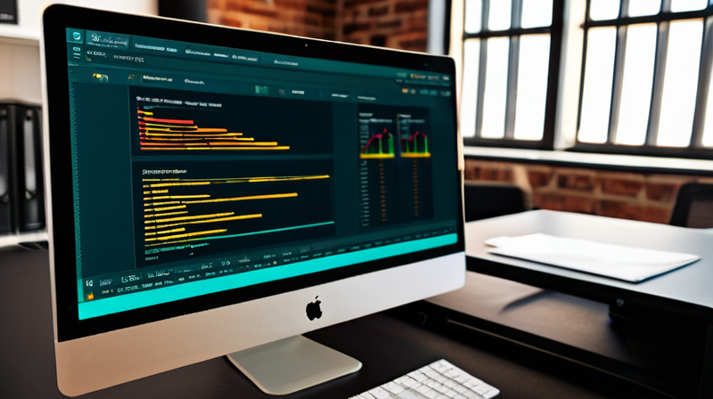 High-performance server rack in a data center processing encrypted data.