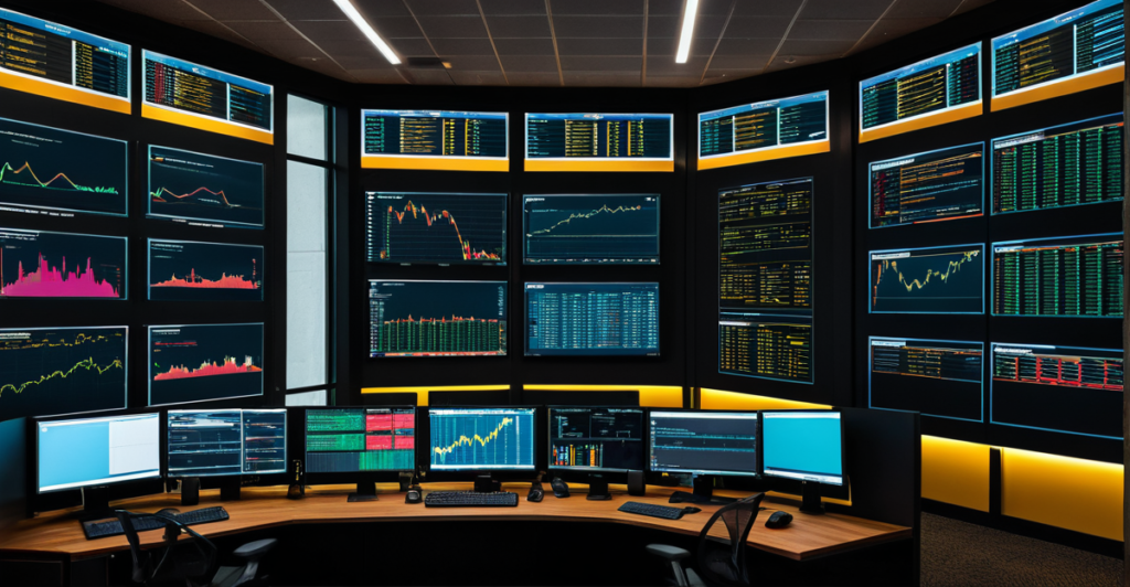 Secure server room representing the physical infrastructure of crypto technology