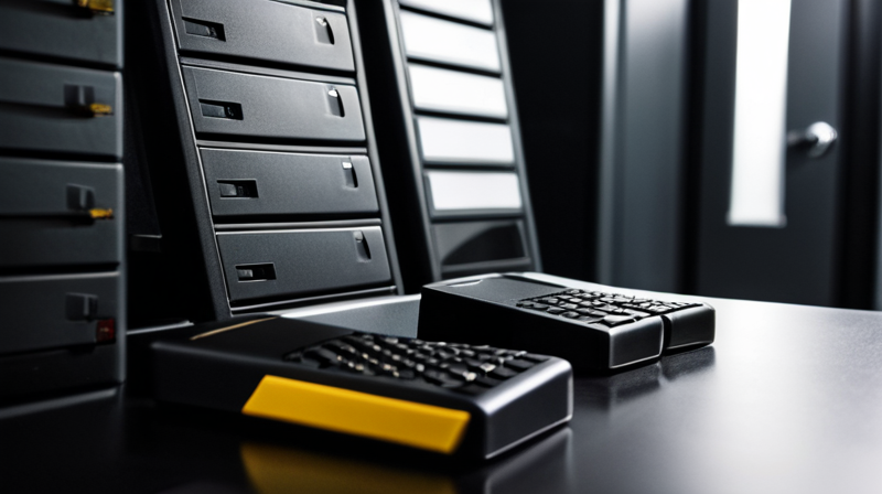 Hardware wallet on a desk showing secure storage of digital assets