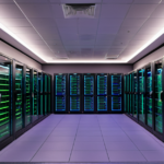 High-tech server room illustrating the physical infrastructure of decentralized networks.