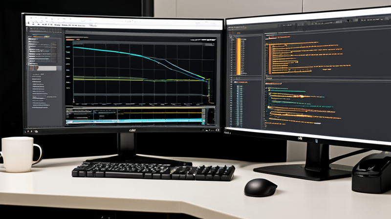 A developer workstation screen showing neural network architecture and code for foundation models