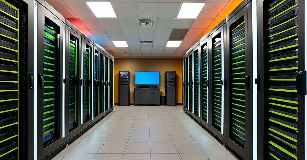 High-density GPU server racks in a modern Beijing data center representing Moonshot AI infrastructure